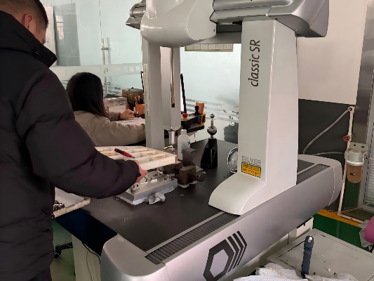 Coordinate-measuring setup