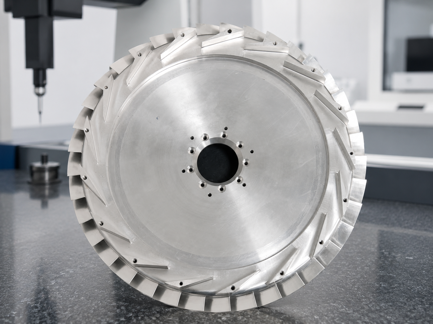 Five-axis machining center on the Zhenling factory floor