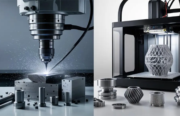 CNC Prototyping and Additive Manufacturing Physical Comparison
