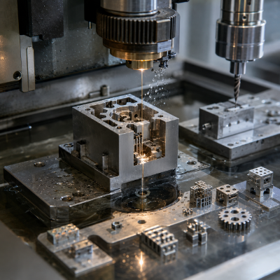 Micro EDM Machining Gap distance visualization