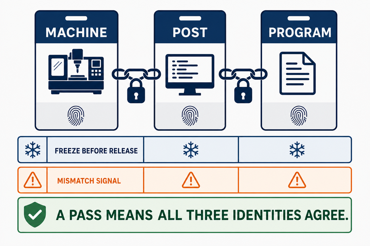 The Machine–Post–Program Consistency Check