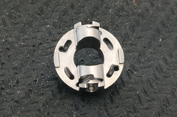 Illustrative custom-machined metal component geometry