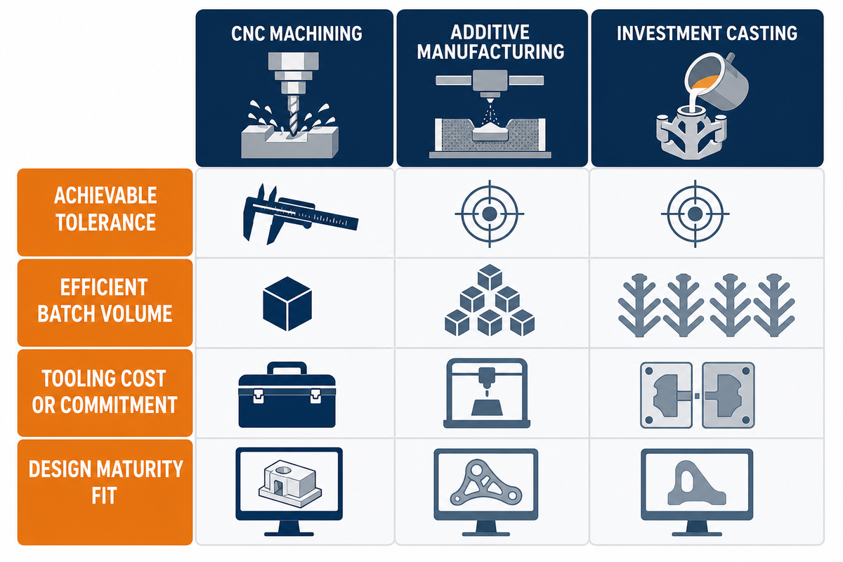 CNC Machining Processes vs. 3D Printing and Investment Casting — Shanghai Zhenling Hardware Co., Ltd.