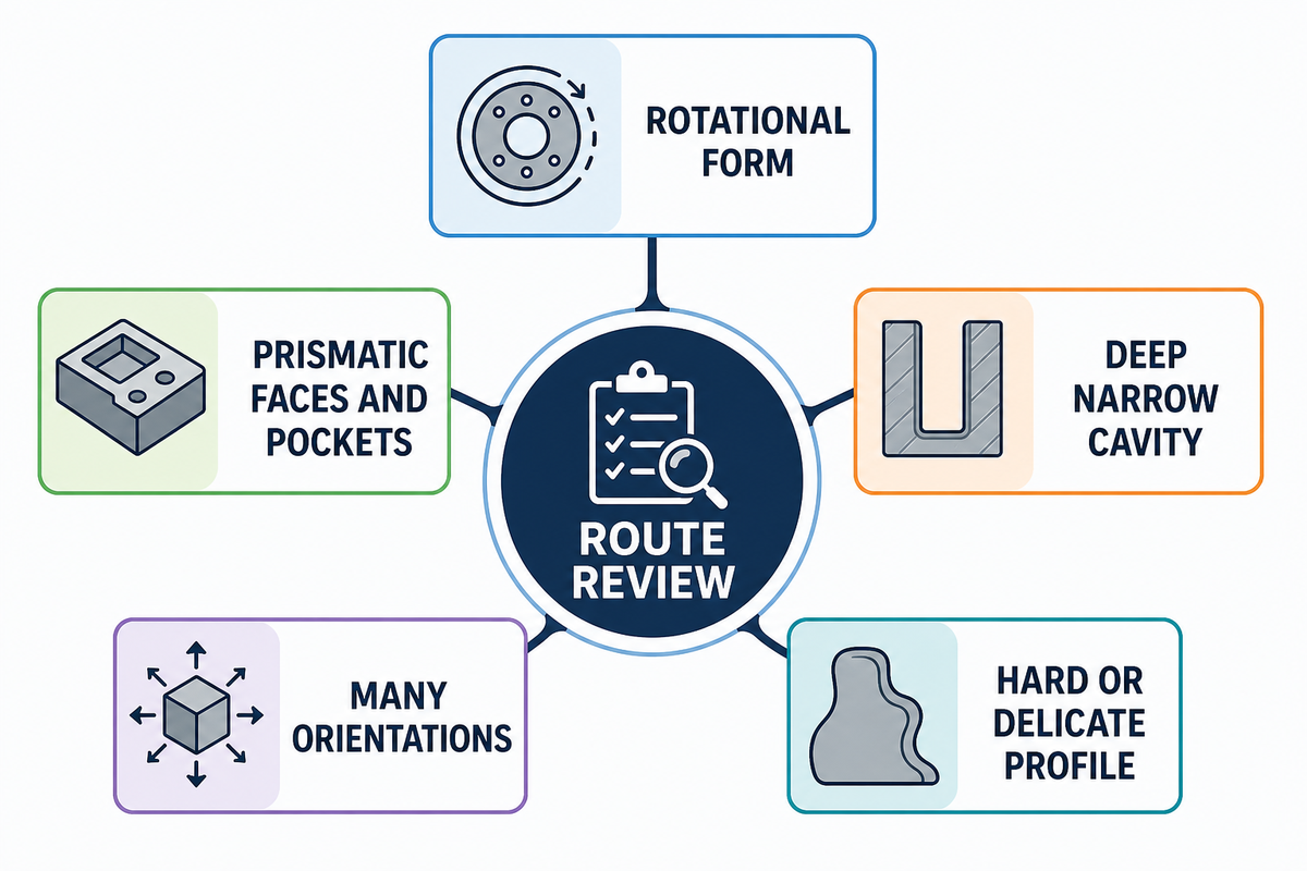 Choose the Machining Route by Geometry — Zhenling Metal