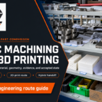 Comparaison de la pièce livrée par usinage CNC et impression 3D