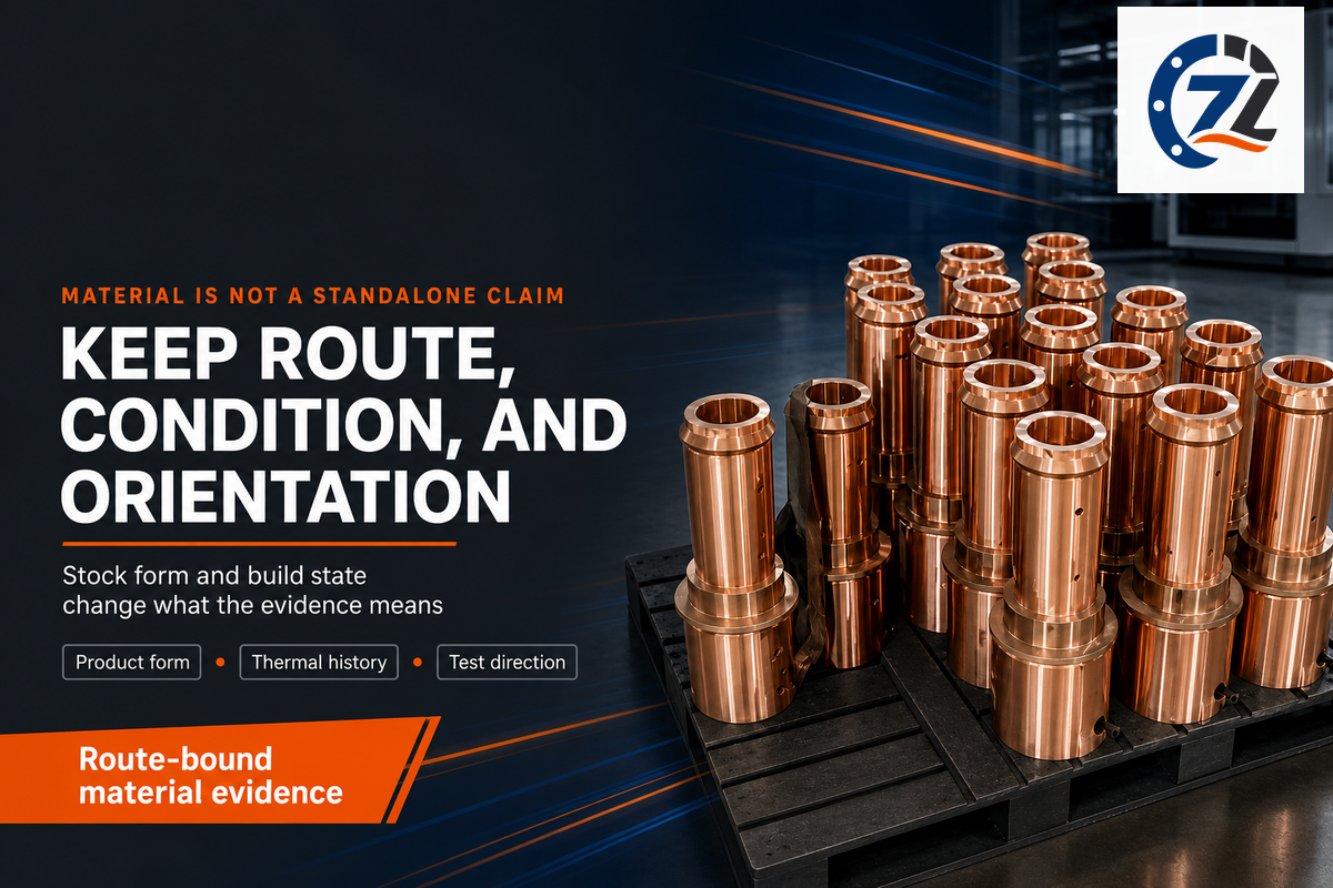 Material route condition and orientation evidence