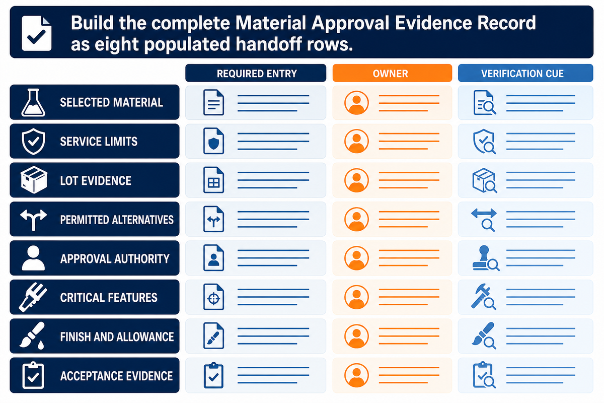 Build a Material Approval Evidence Record Before the RFQ — Zhenling