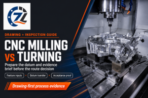 CNC Milling vs Turning: Drawing, Datum & Inspection