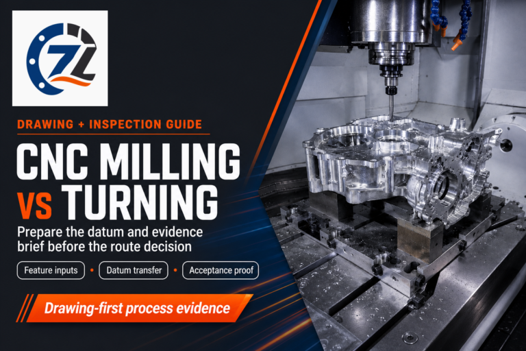 CNC Milling vs Turning: Drawing, Datum & Inspection