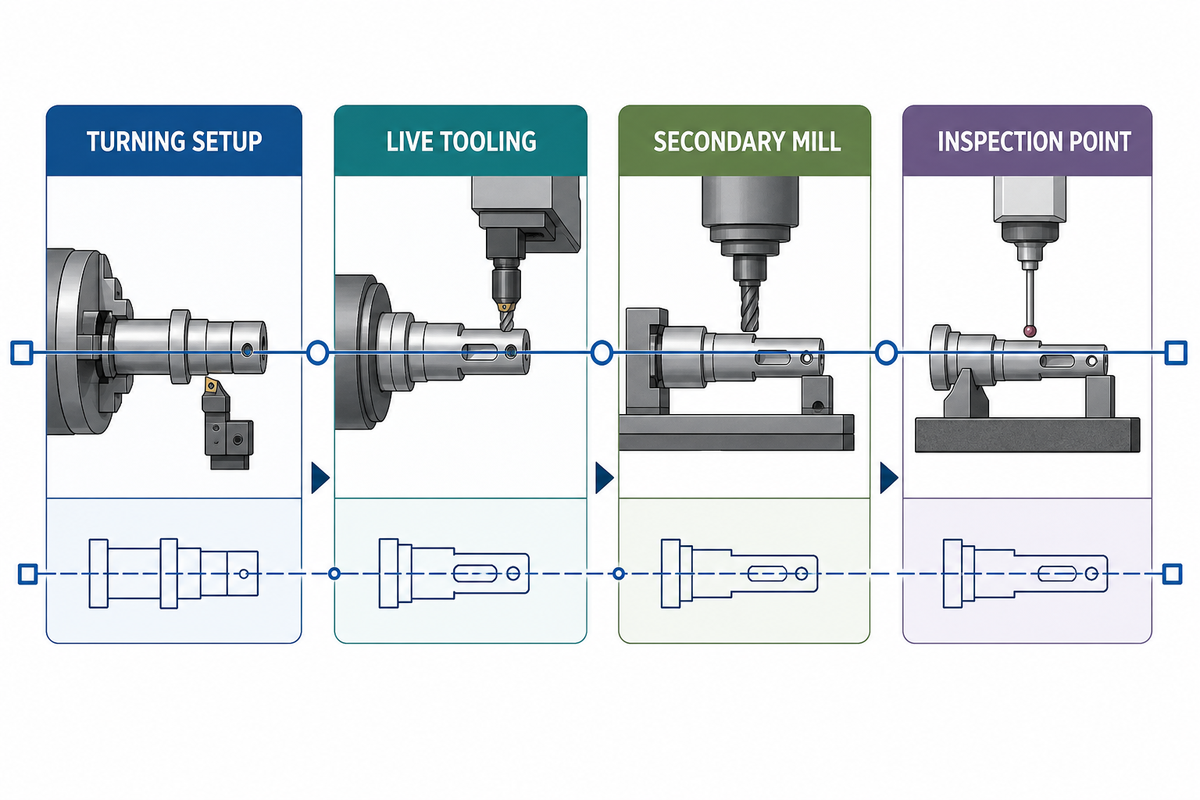 CNC Turning, Milling, and Mixed-Process Routing