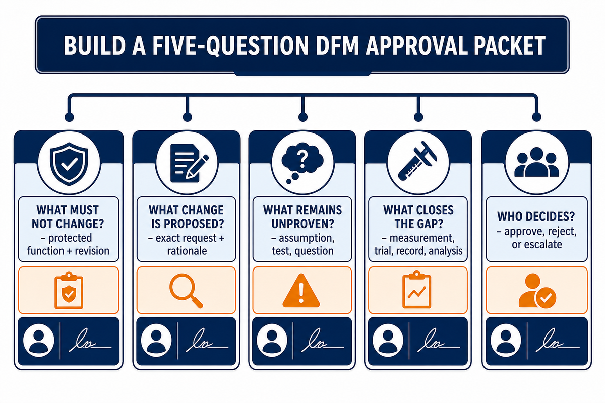 Package the DFM Change for Approval — Zhenling