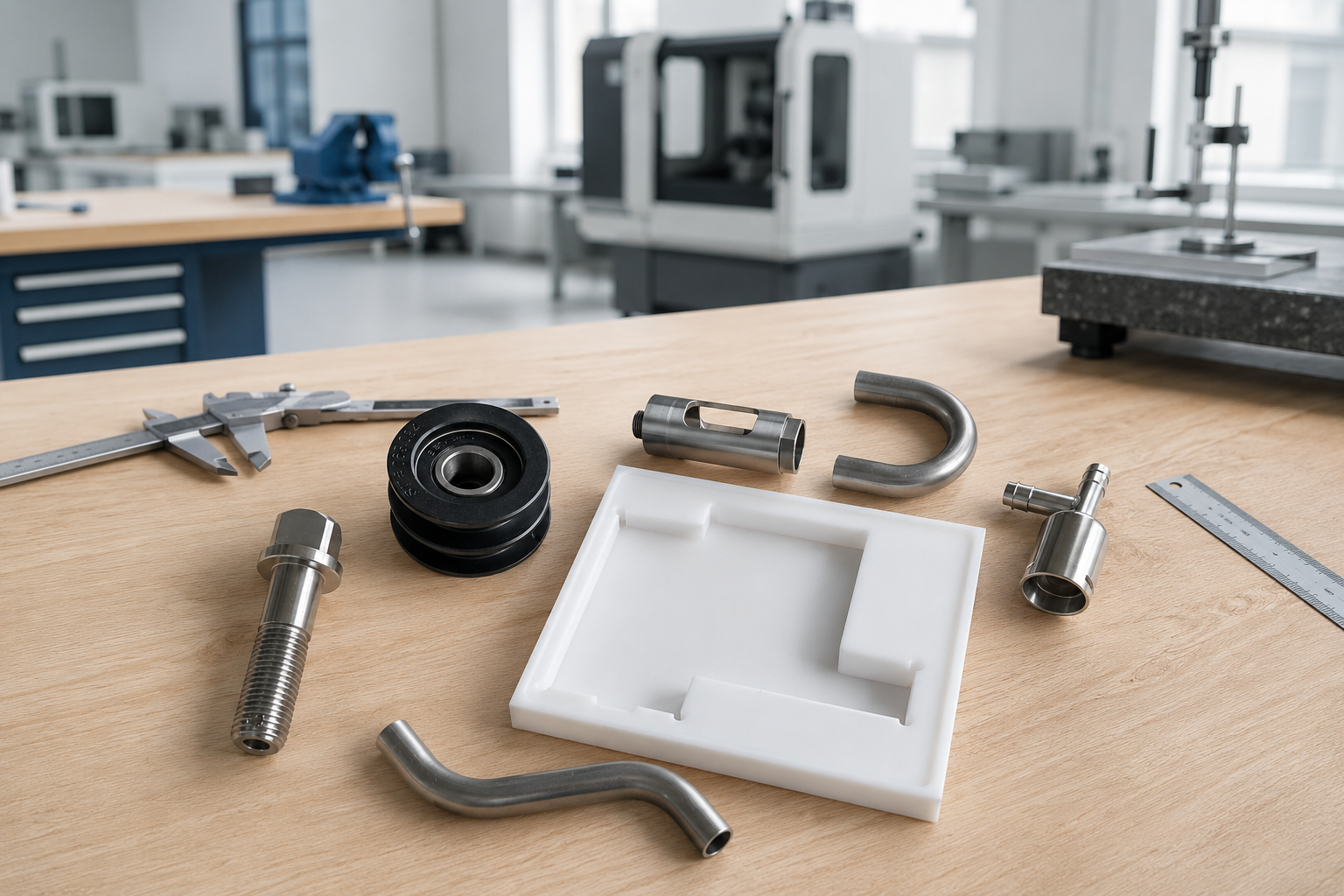 Industrial CNC Part Analysis Background
