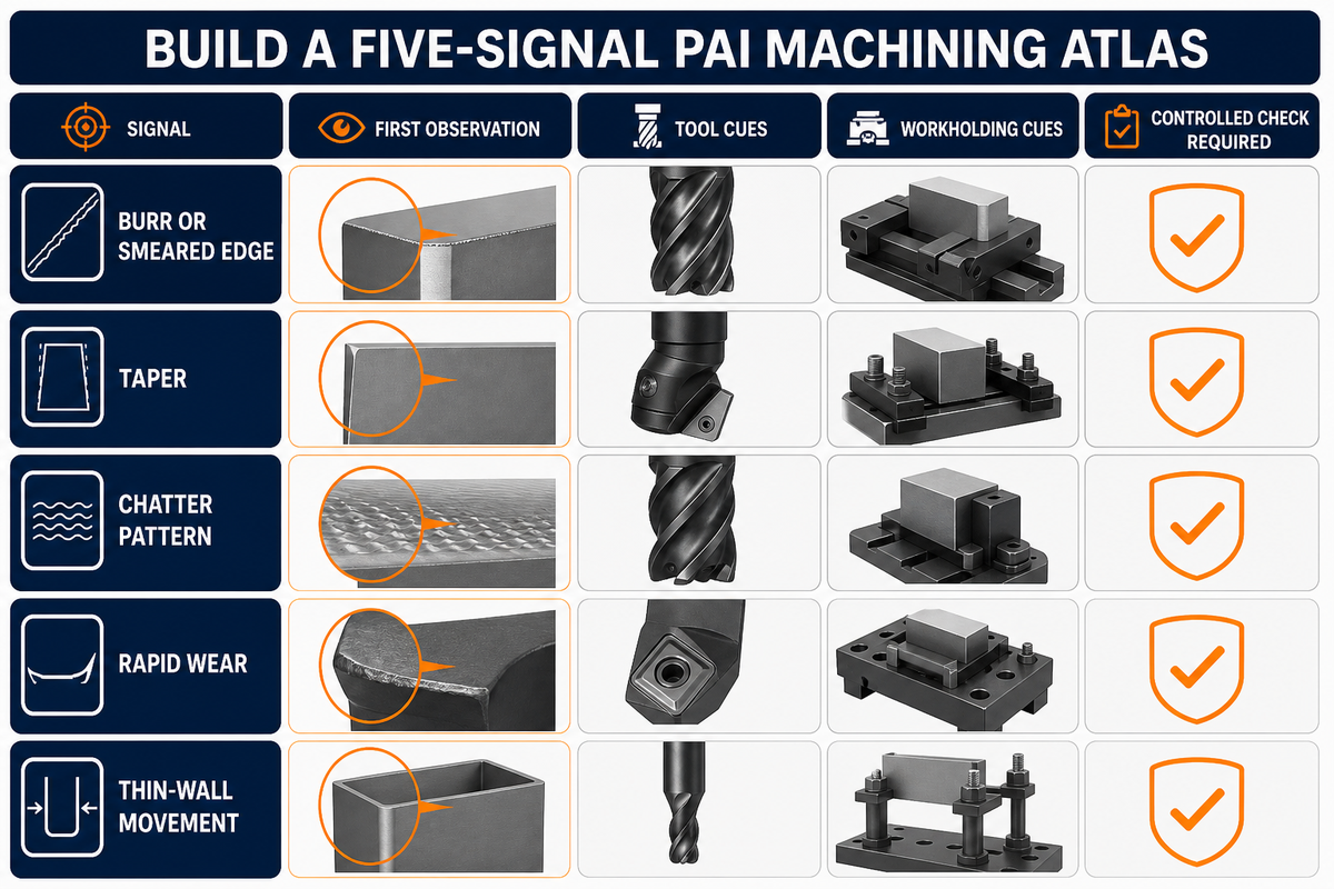 Burrs, Taper, Chatter, and Tool Wear Are Different Signals — Zhenling