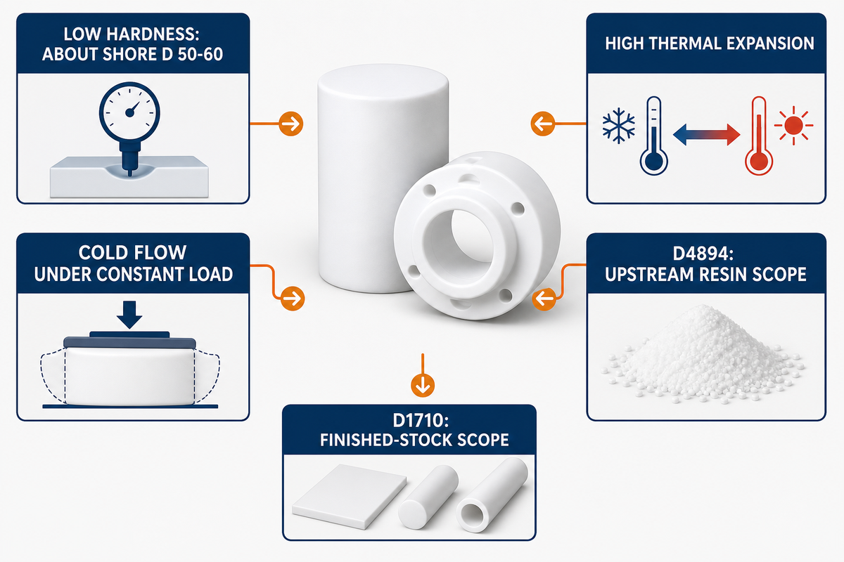 What Makes PTFE Different to Machine? (Softness, Cold Flow & Thermal Expansion) — Zhenling