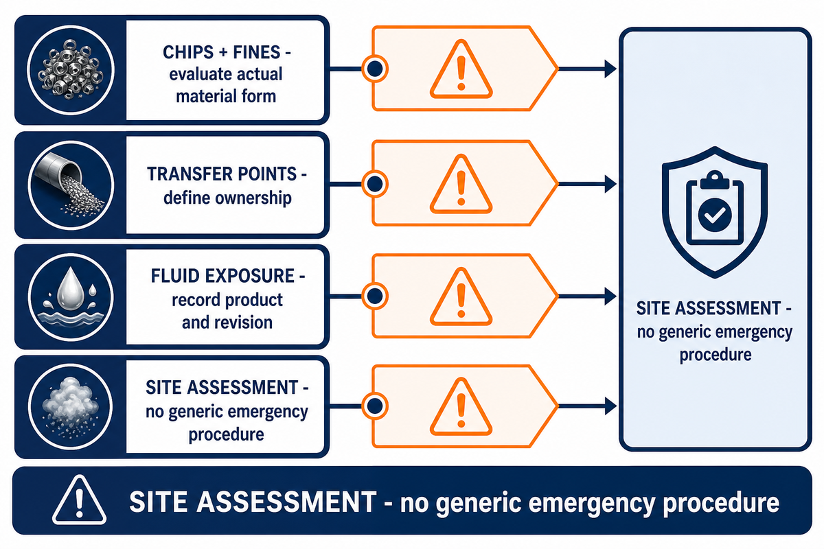 Titanium Chips, Dust, and Metalworking Fluids Need a Documented Safety Plan — Zhenling