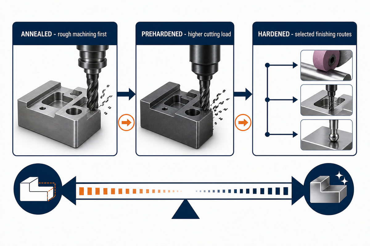 Annealed, Prehardened, or Hardened: Choose the Machining Sequence — Zhenling