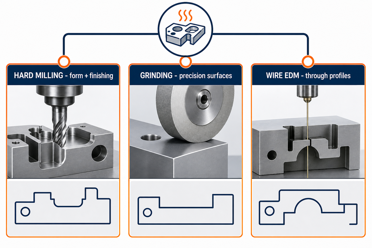 Hard Milling, Grinding, or Wire EDM After Heat Treatment — Zhenling