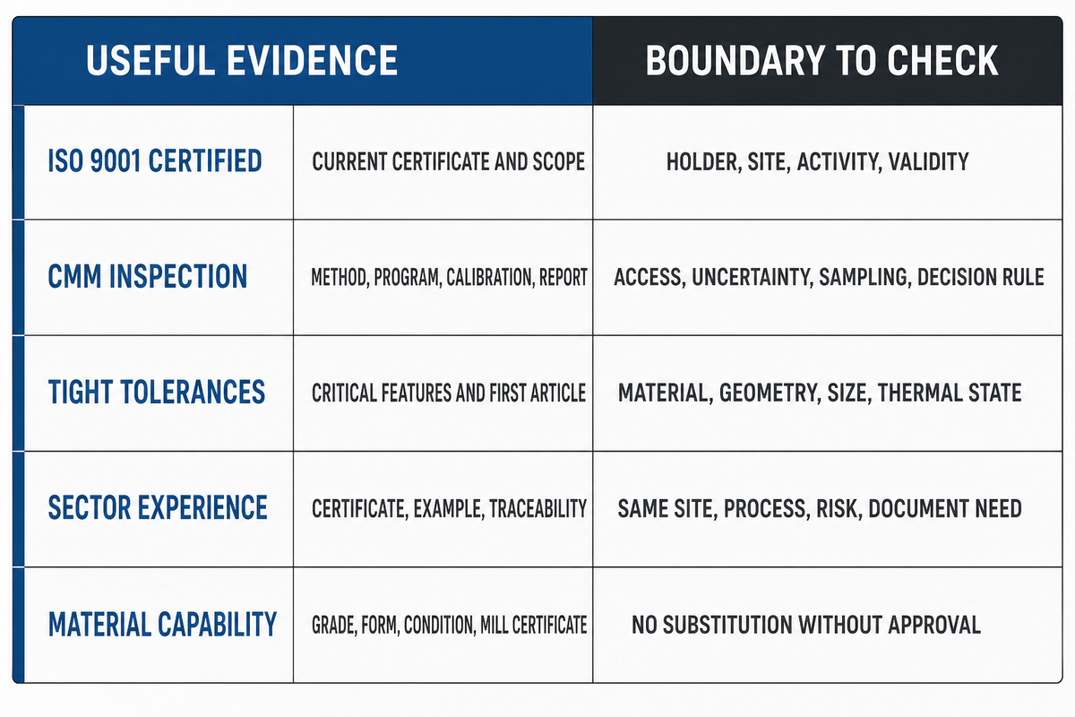 How to Compare Supplier Quality and Material Evidence — Zhenling Metal