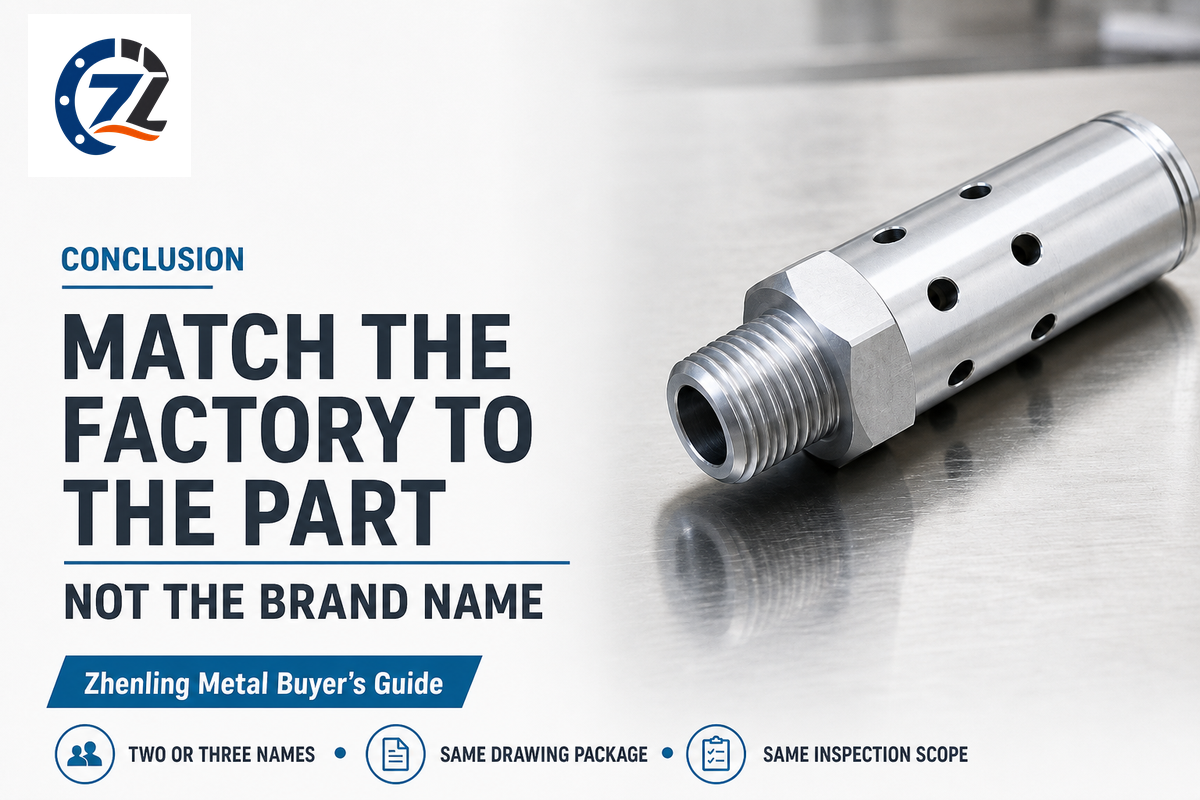 Conclusion: Match the Factory to the Aerospace Part, Not the Brand Name — Zhenling Metal