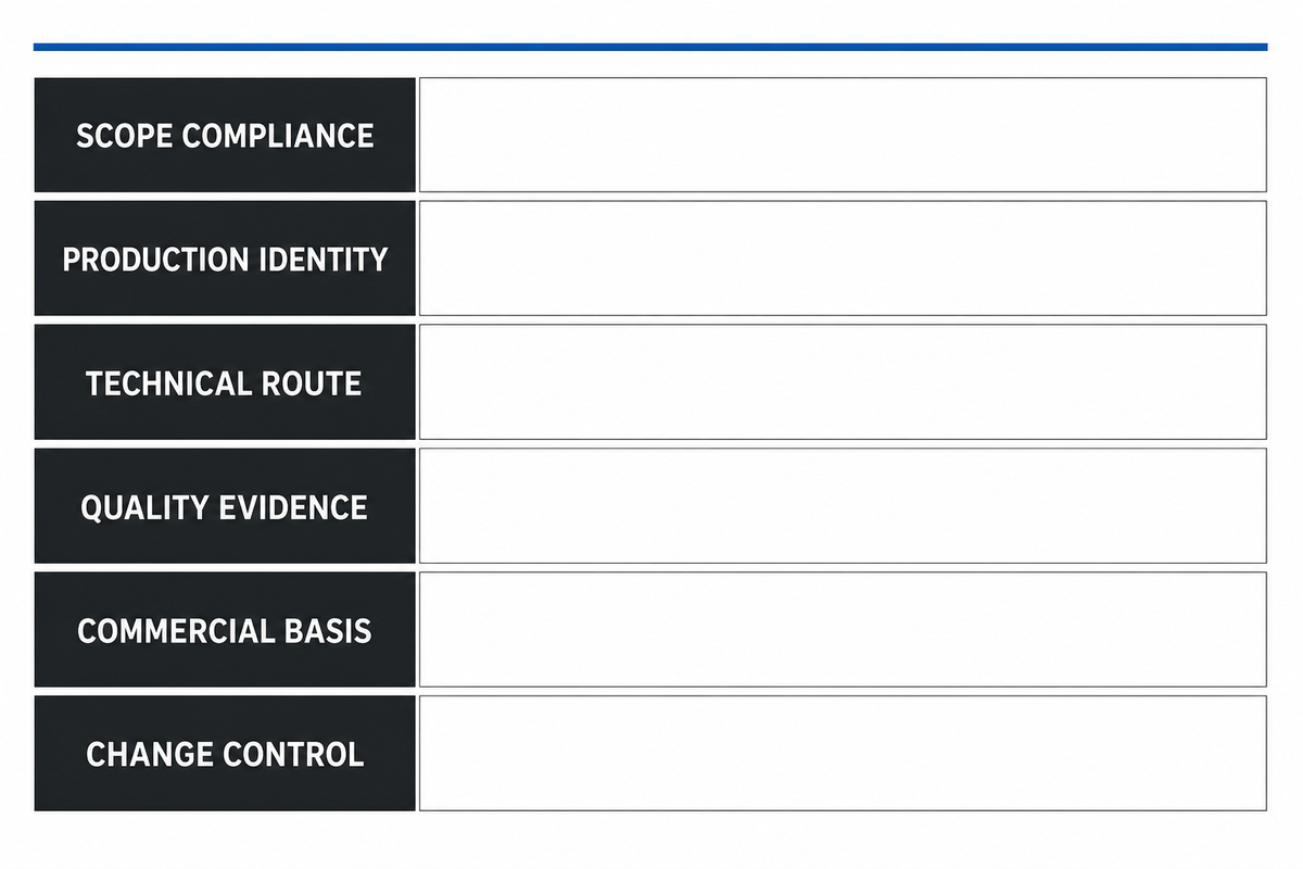 Production-Route Disclosure Register for This Shortlist — Zhenling Metal