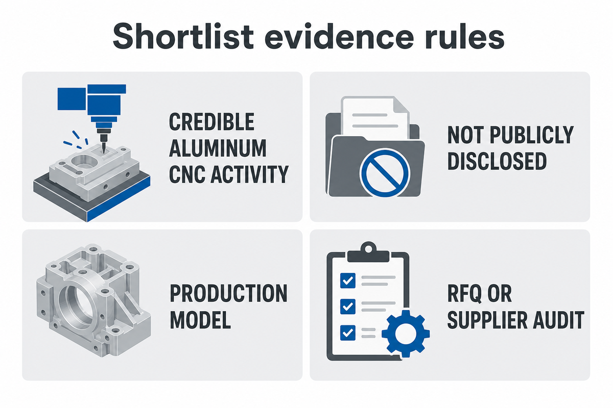 How We Built This Aluminum CNC Supplier Shortlist