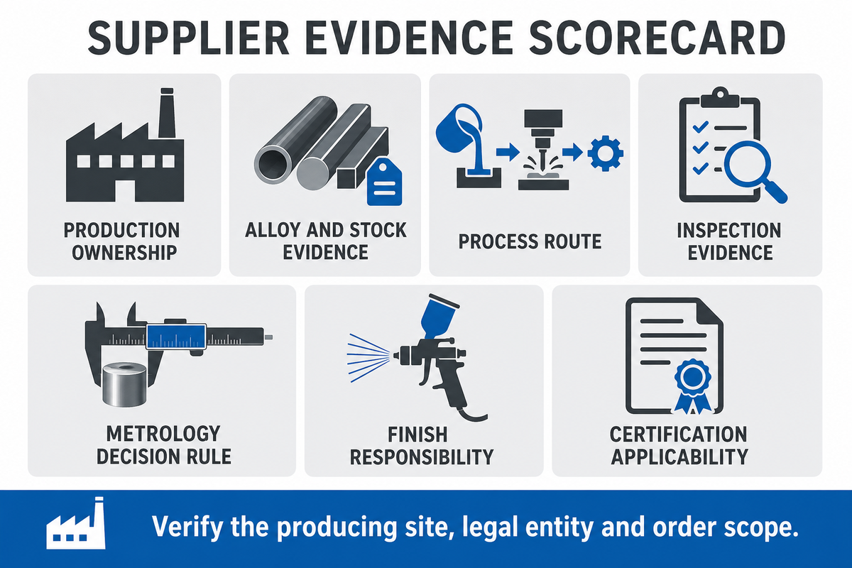 Supplier Evidence Scorecard: Verify Capability and Certification Scope