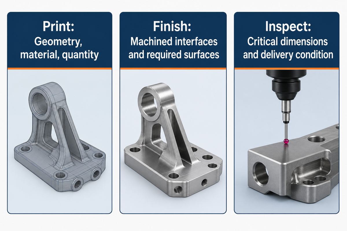 Compare printing, finishing and inspection against the same part requirements in every quotation.