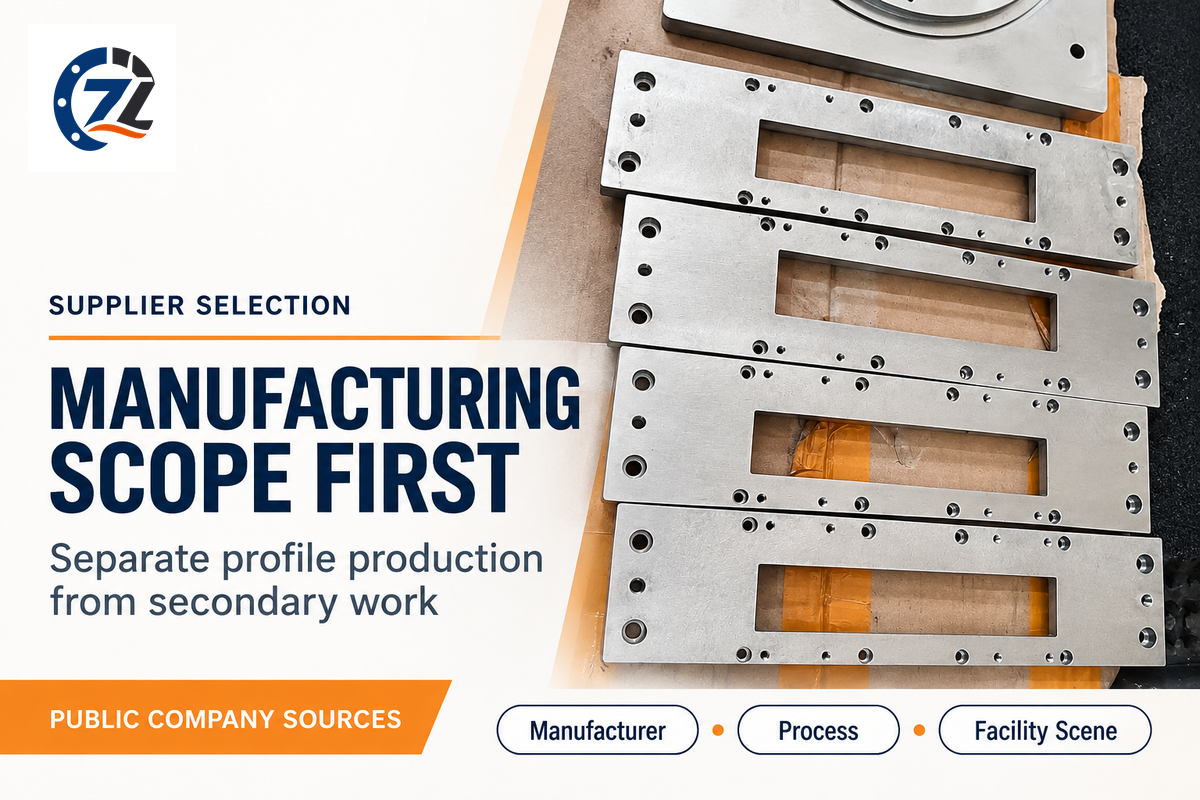 Selection separates aluminum profile production, secondary machining and the actual supplying facility.