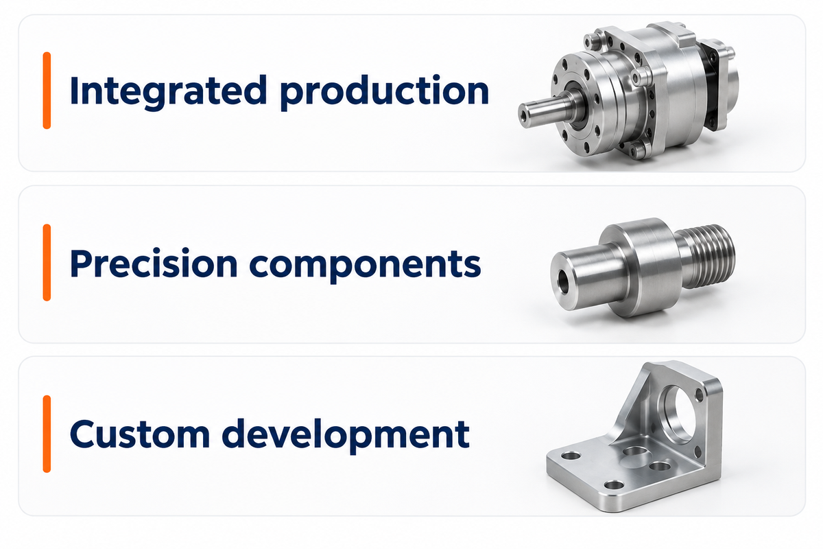 Compare integrated production, precision components and custom development; official company profiles.