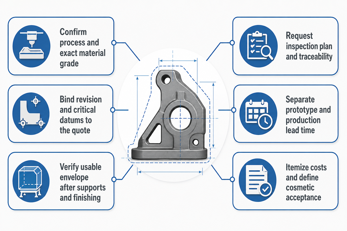 Define the order before choosing a manufacturer