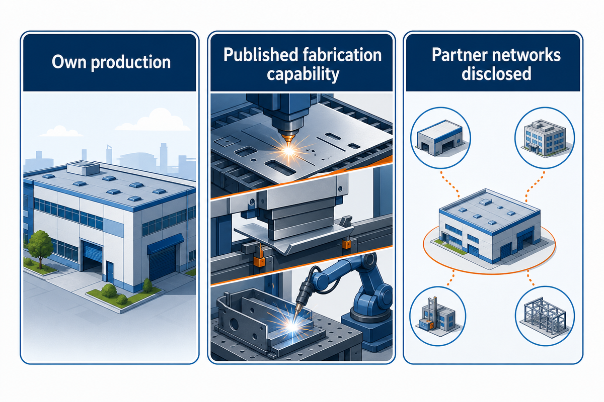 Factory ownership and disclosed process scope establish eligibility for this supplier list.