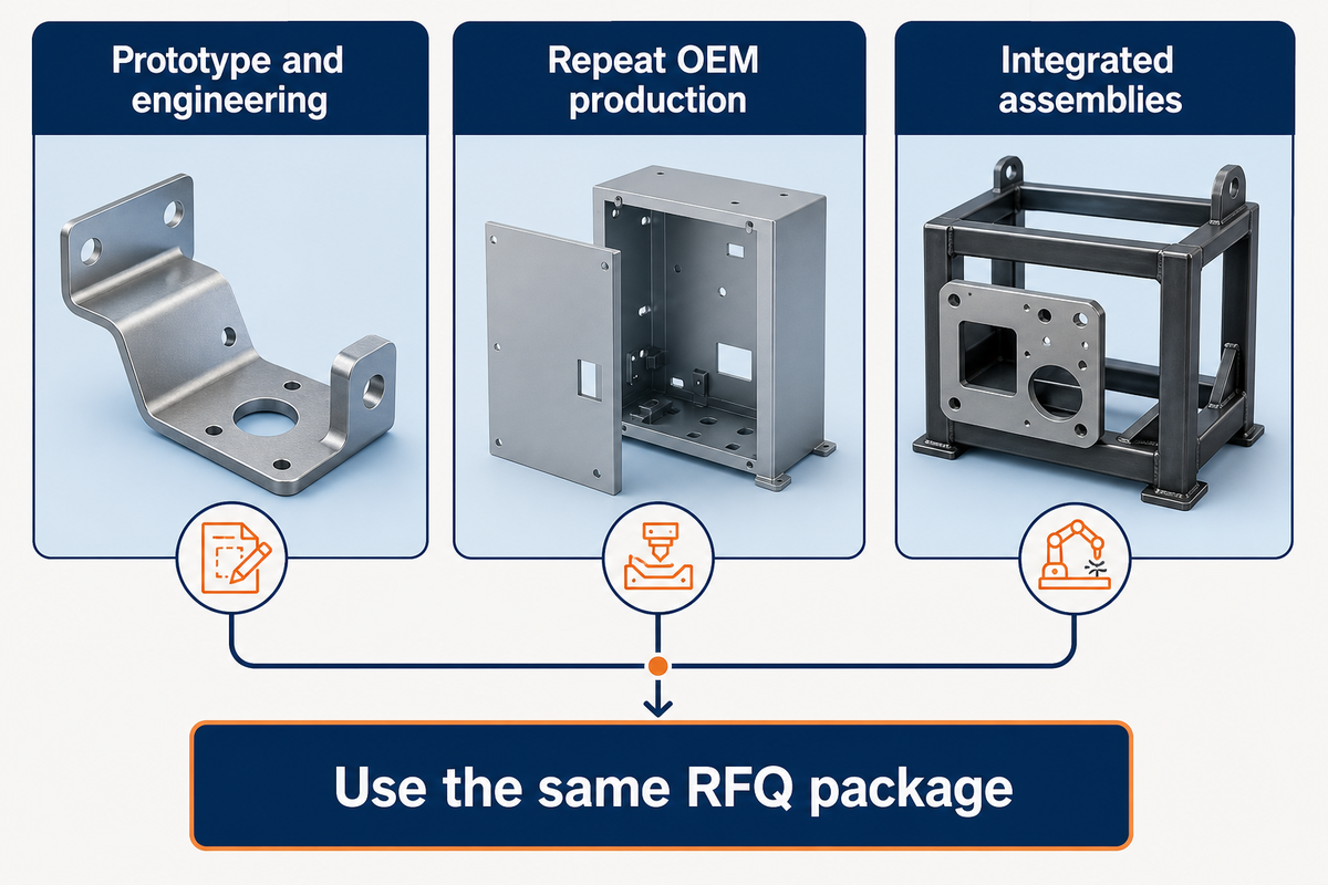 Compare manufacturing routes before sending the same RFQ to shortlisted companies.