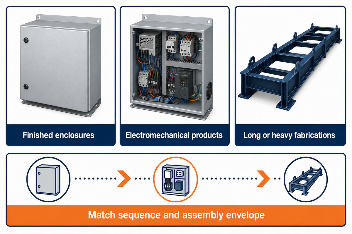 Integrated fabrication must match the final assembly envelope and downstream process sequence.