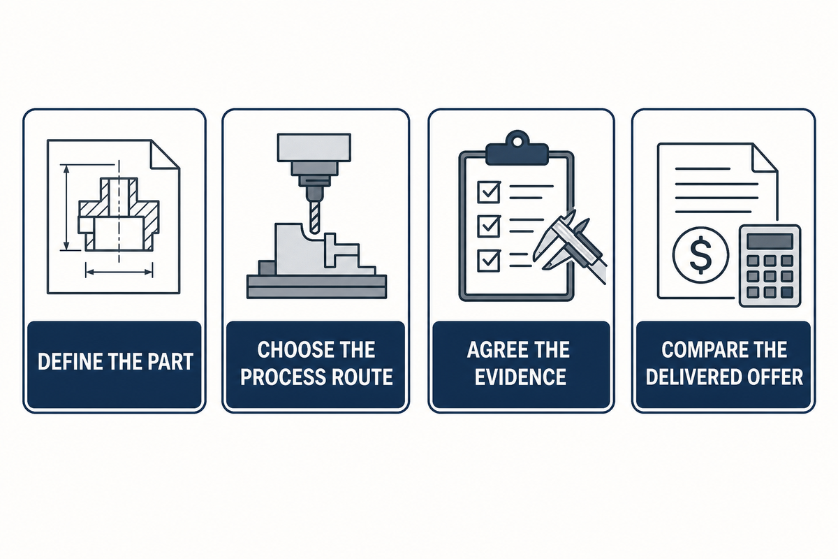 Four steps for comparing equivalent titanium machining quotations